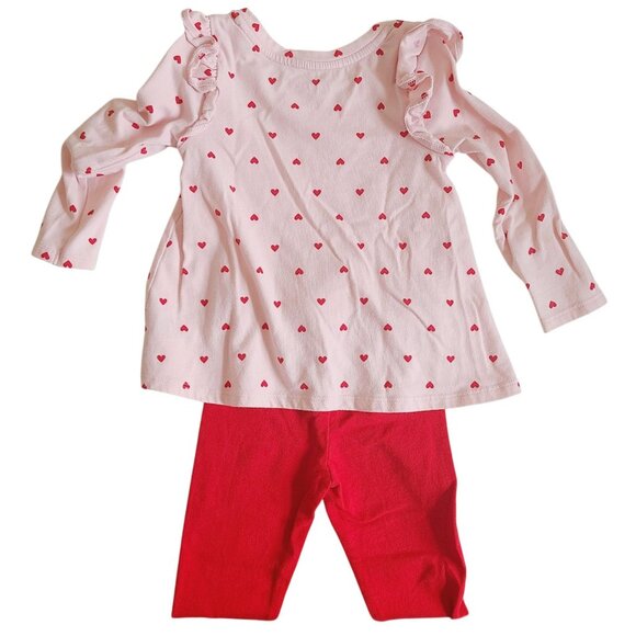 The Children's Place Toddler Girls 3T Heart & Leopard Print 2-Piece Sets - Picture 4 of 13
